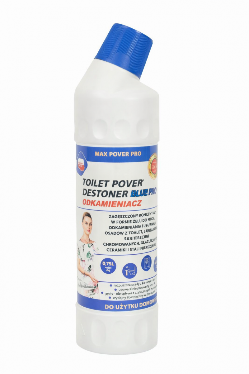 ODKAMIENIACZ DESTONER ŻEL WC BLUE 750 ML